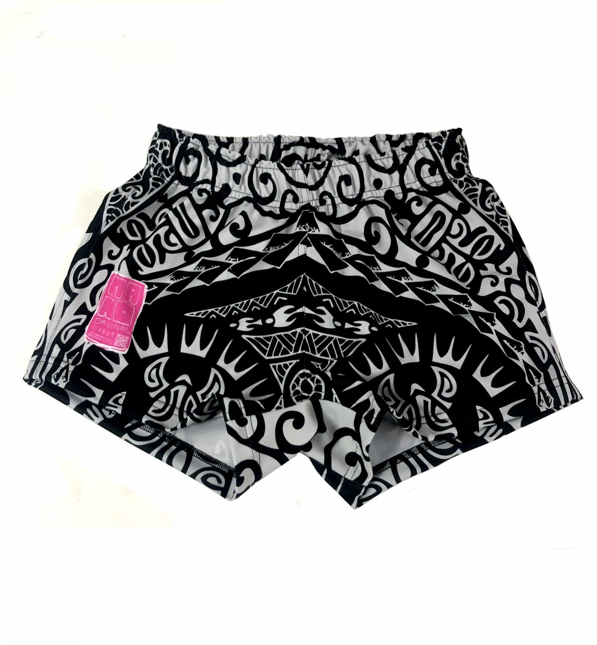 SHORT TRAINING TRIBAL BLANCO Y NEGRO