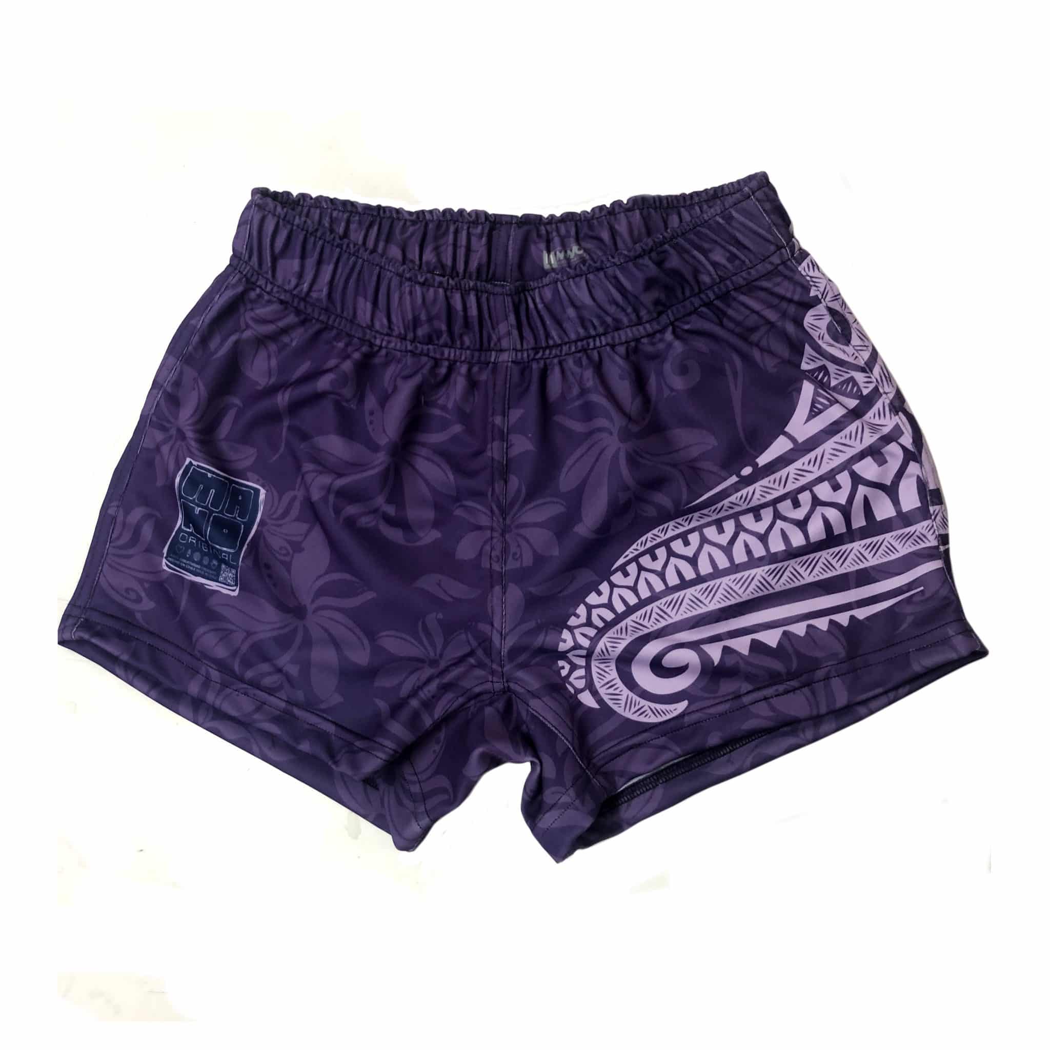SHORT TRAINING TRIBAL POLINESICO MORADO