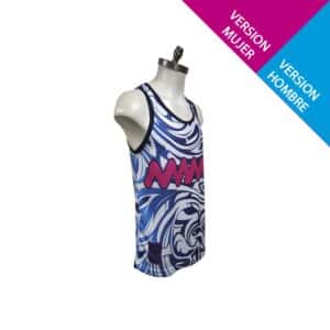 PLAYERA-TANK TRAINING TRIBAL AZUL