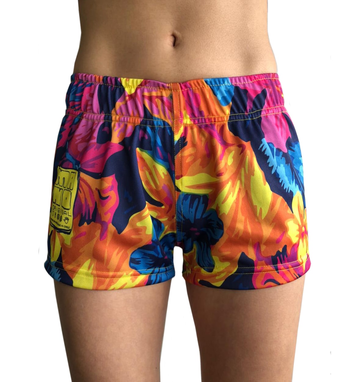 SHORT RUGBY TRAINING FLORES POLYNESICA MULTICOLOR - Imagen 2