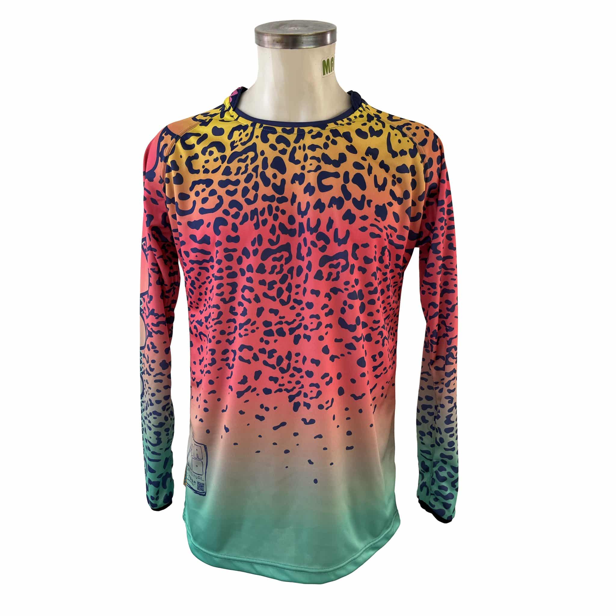 CAMISETA FREERIDER MANO CHEETAH TURQUESA SANDIA Y AMARILLO - Imagen 2