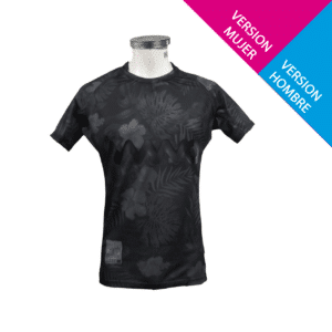 CAMISETA-JERSEY RUGBY TRAINING NEGRO SOBRE NEGRO