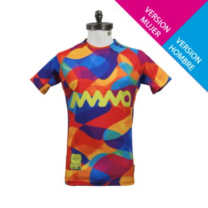 CAMISETA-JERSE RUGBY TRAINING ONDAS MULTICOLORES