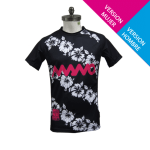 CAMISETA-JERSEY RUGBY TRAINING POLYNESICA NEGRA