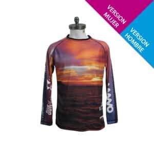 CAMISETA-JERSEY HOMBRE FREEFLY SURFLYERS SUNSET EN EL MAR